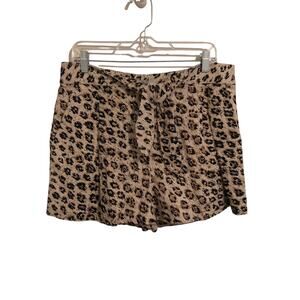 Joie leopard print shorts size 12 NWT